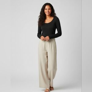 Anthro Sandwich_  Fine Glittery Black Long Sleeve Top